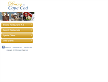 Tablet Screenshot of capecoddiningguide.com